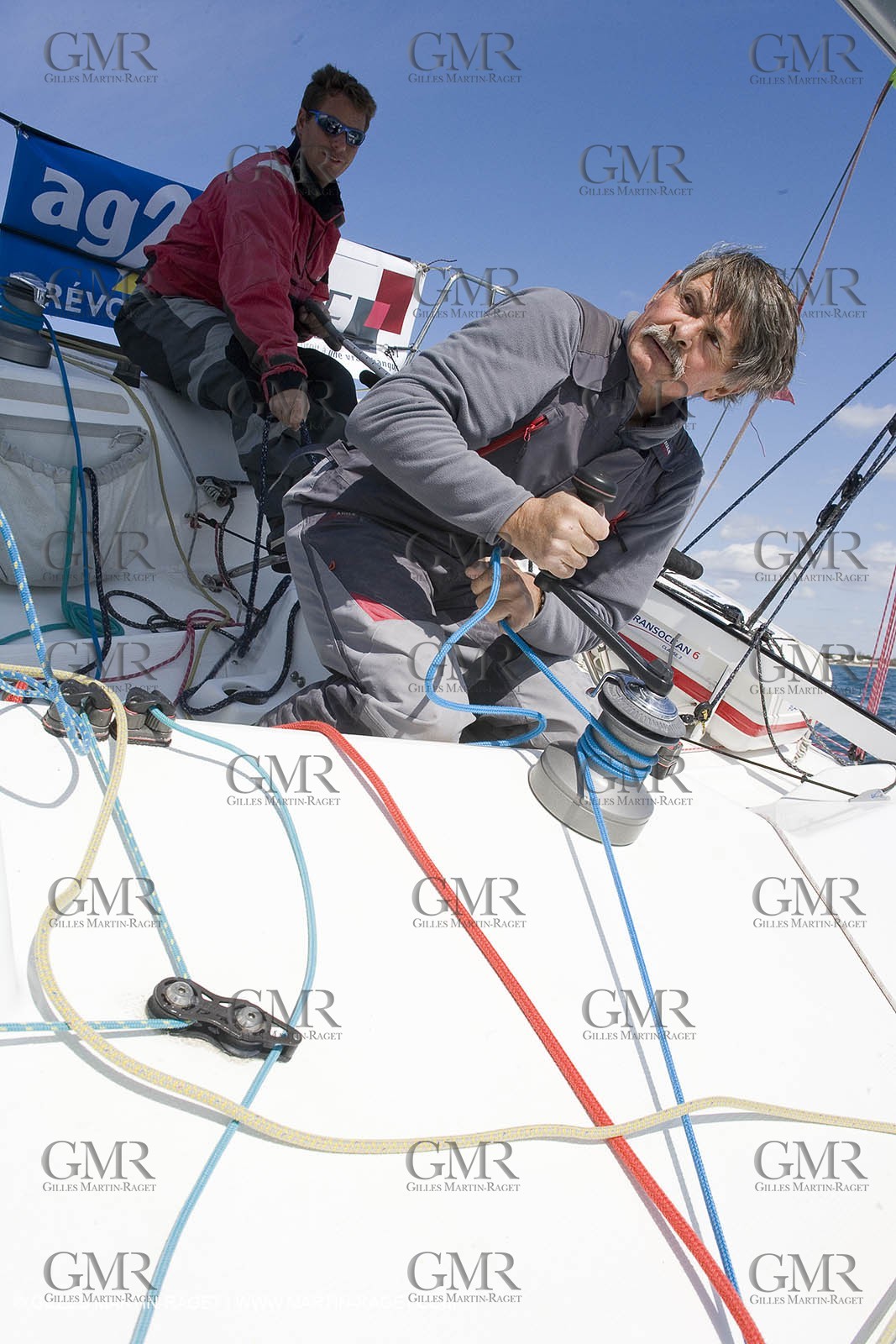 27 03 08- La Grande Motte- (FRA,34) Transat AG2R 2008- Jean-Paul Mouren- Laurent Pellecuer