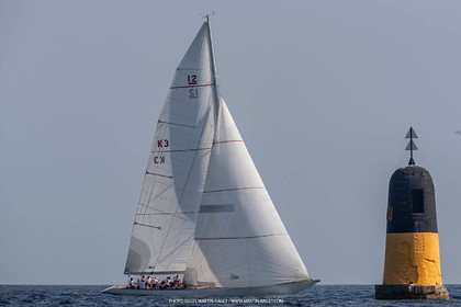 05 10 2023, Saint-Tropez (FRA,83), Les Voiles de Saint-Tropez 2023, Race Day 5, Défi Pride Vs Ikra