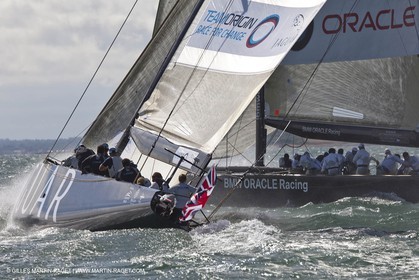 03 08 2010 - Cowes (UK, IOW) - The 1851 Cup -  BMW ORACLE Racing - Day 1
