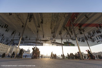 02 02 2013,  Marseille, FRA, 13, Inauguration de l'ombrière et du Vieux Port semi-piétonnier
