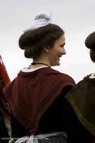 24 02 2007 - Saintes Maries of the Sea (FRA, 13) - Queen of Arles and her assistants in Camargue