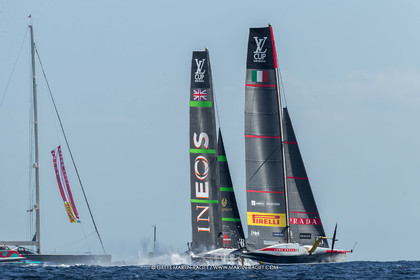 04 10 2024, Barcelona (ESP), 37th America's Cup, Louis Vuitton Cup Final, Race Day 7