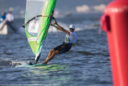 14 08 2016, Rio de Janeiro (BRA), 2016 Olympic Games, Sailing, RSX Women medal race, Charline Picon (FRA), gold medalist