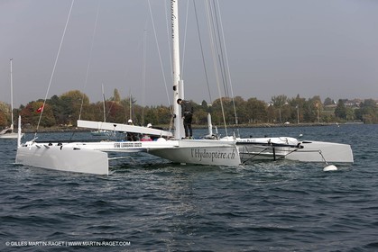 09 10 2010 - Morges (SUI) - L'Hydroptère.CH - 1st sail