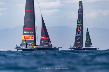 26 09 2024, Barcelona (ESP), 37th America's Cup, Louis Vuitton Cup Final, Race Day 1