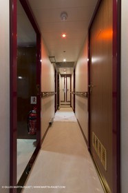 Al Azizi oficial launchat the Mucem museum - H2X boatyard - Oceanographic research ship - Marseille (FRA,13) - 27 05 2014