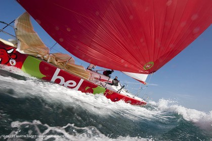 13 03 2010 -  La Grande Motte   Port Camargue (FRA) - Groupe Bel - Kito de Pavant   Sebastien Audigane training for Transat AG2R