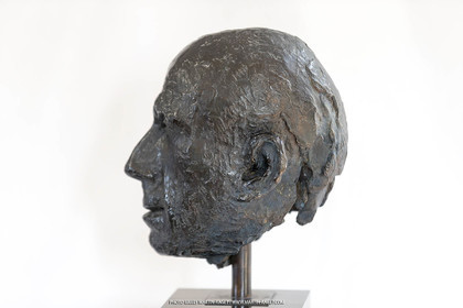 06 03 2016, Saint Etienne du Grès (FRA,13), Oeuvre de Germaine Richier, buste Le Guerrier, 1945, 5 8