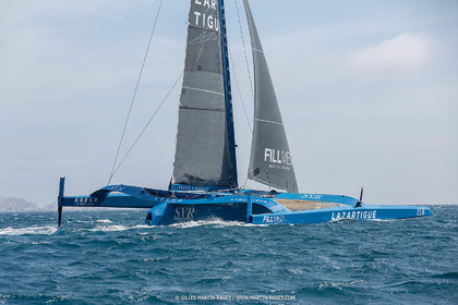 18 05 2022, Marseille (FRA), APremière navigation du trimaran Ultim SVR LAZARTIGUE à Marseille