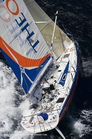 06-26-2007 - FIGARO II - THEOLIA - Skipper : Robert Nagy - Training off Marseille (south France) with strong wind conditions