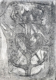 12 07 2020, St Rémy de Provence (FRA, 13) Oeuvre Germaine Richier, gravure