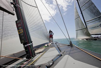 29 01 2009 - Auckland (NZL) - Louis Vuitton Pacific Series - BMW ORACLE Racing - Training