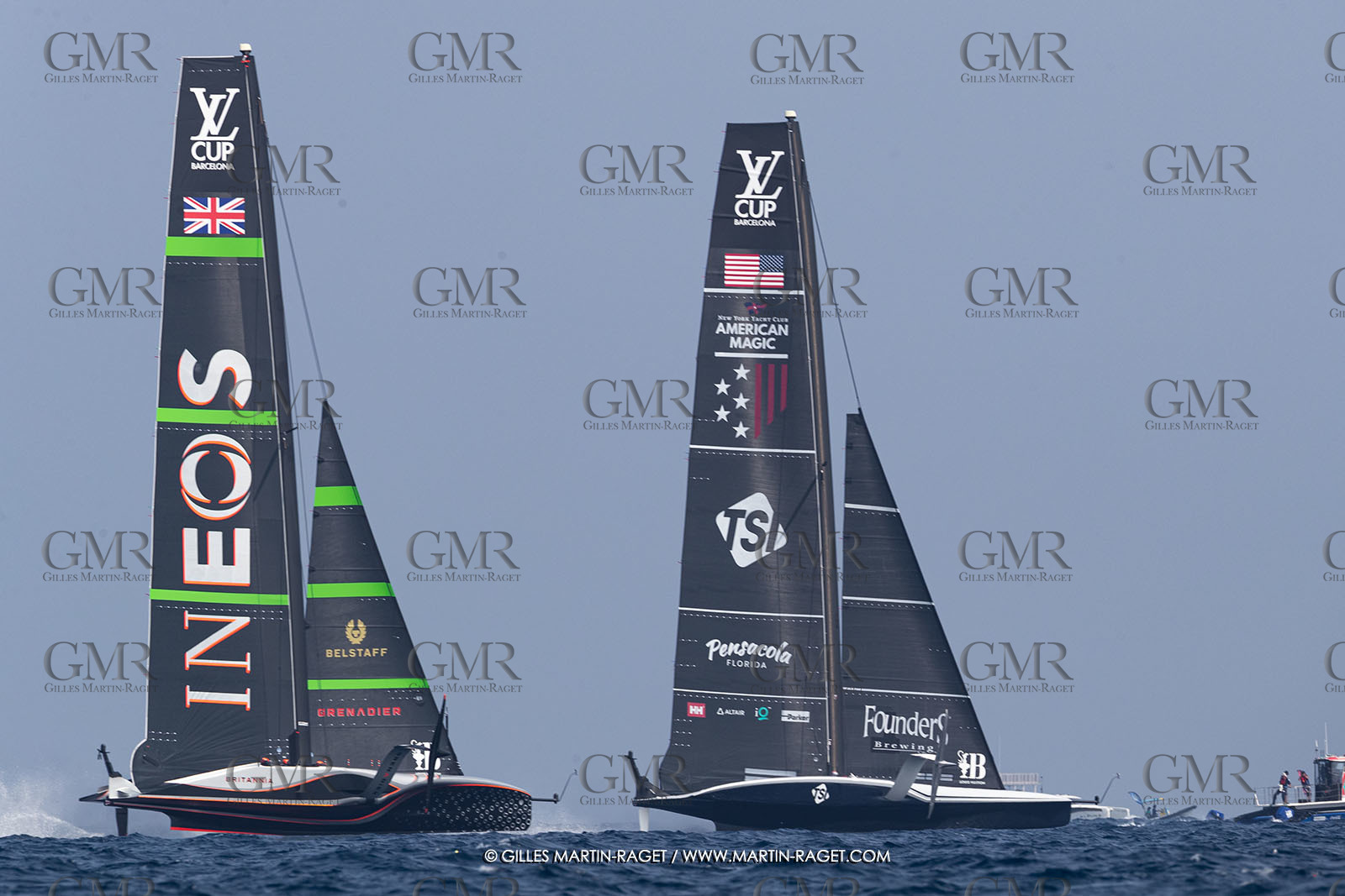 22 08 2024, Barcelona (ESP), Louis Vuitton 37th America's Cup, Louis Vuitton Preliminary Regatta, Race Day 1