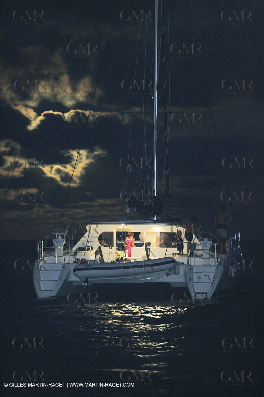 Cruising multihull mooring