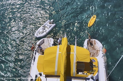 Cruising multihull mooring