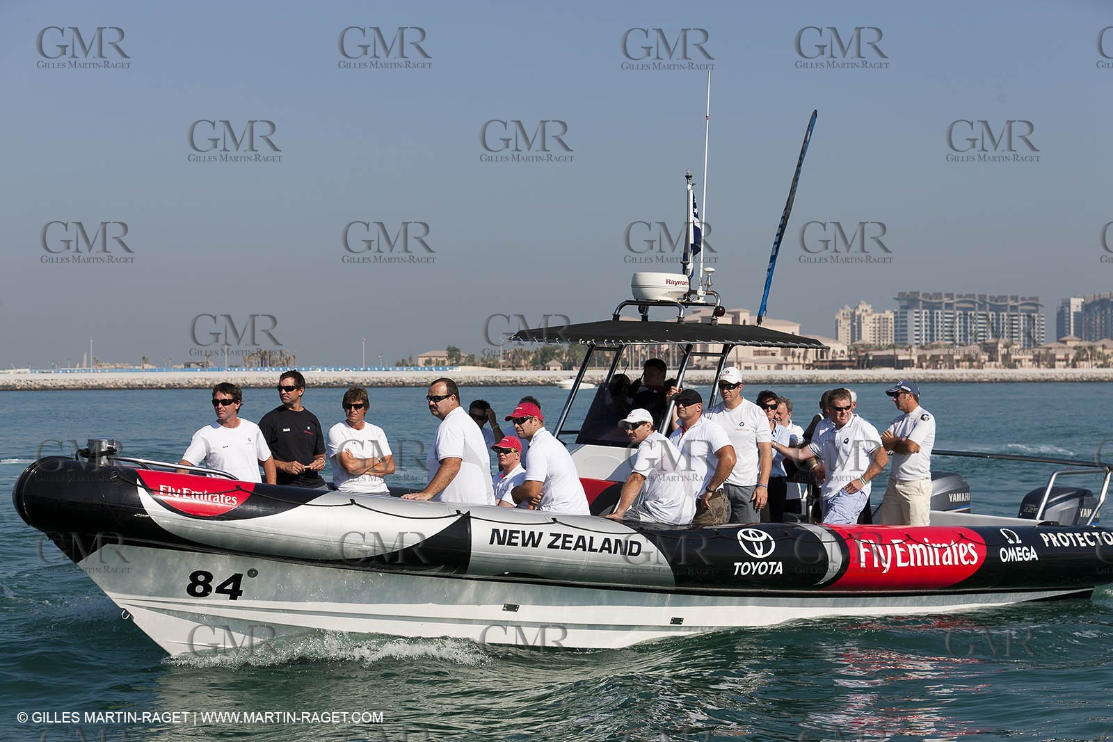 26 11 2010 - Dubai (UAE) - Dubai Louis Vuitton Trophy - BMW ORACLE Racing - NZ mine accident remembrance