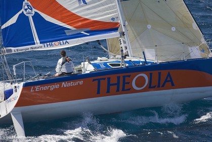 06-26-2007 - FIGARO II - THEOLIA - Skipper : Robert Nagy - Training off Marseille (south France) with strong wind conditions