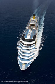 01 08 2007, Palma de Mallorca (Spain), Costa Concordia leaving Palma