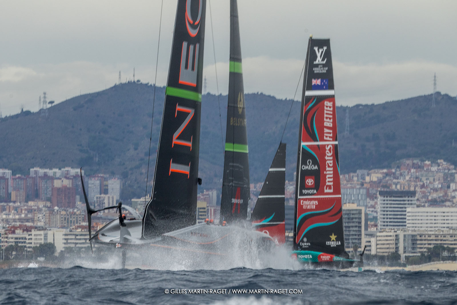18 10 2024, Barcelona (ESP), Louis Vuitton 37th America's Cup, Final Match, Race Day 5, Race 8