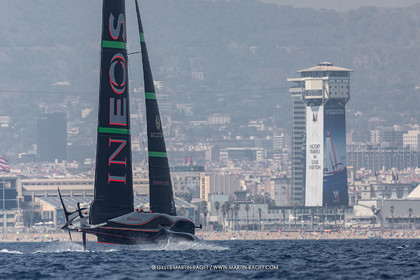 24 08 2024, Barcelona (ESP), Louis Vuitton 37th America's Cup, Louis Vuitton Prelilinary Regatta, Race Day 3