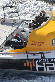 27 08 2021, Marseille (FRA), Transat Jacques Vabre 2021, Class 40, HBF-Reforest'Action (Kito de Pavant, Gwen Gbick)