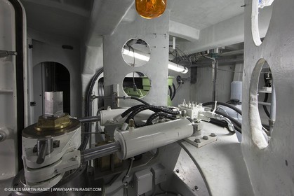 Al Azizi oficial launchat the Mucem museum - H2X boatyard - Oceanographic research ship - Marseille (FRA,13) - 27 05 2014