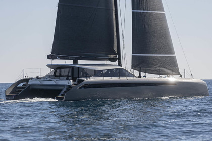 16 02 2019, Porquerolles (FRA,83), Gunboat 68 sail testing  3