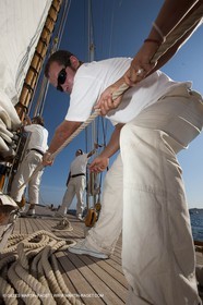 01 10 2011 - Saint Tropez (FRA,13) - Voiles de Saint Tropez 2011 - Yachts classiques - Jour 5 - A bord Mariquita