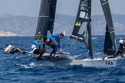 16 07 2023, Marseille, (FRA), Paris 2024 Olympic Games 2024 Sailing Test Event, Day 8, Medal race 49er Men