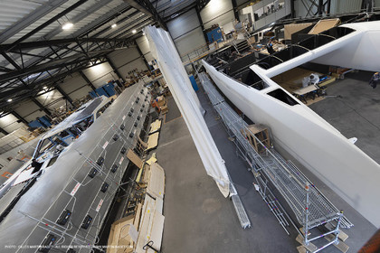 29 10 2018, La Grande Motte (FRA,30), Chantier Gunboat, construction du Gunboat 68