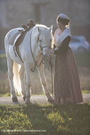 23 02 2007 - Arles, Nathalie Chay, Queen of Arles - Amazone horse riding