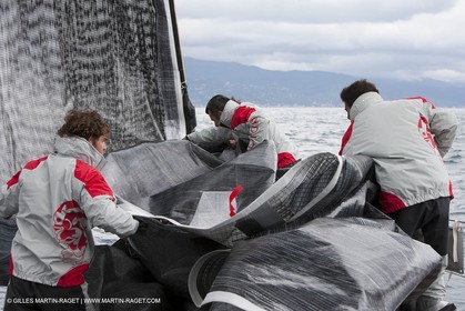 06 05 2010 - Portofino (ITA) - Nespresso Cup - Training onboard INDIO