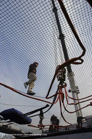 Vannes - Chantier Multiplast - 1ère mise à l'eau Orange II