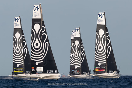 11 10 2024, Barcelona (ESP), Louis Vuitton 37th America's Cup, Puig Women America's Cup, semi finals