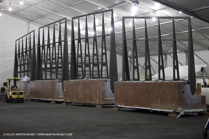 13 10 2009 - San Diego (USA, CA) - 33rd America's Cup - BMW ORACLE Racing - BOR 90 modifications