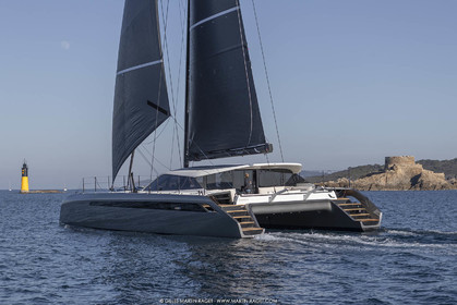 16 02 2019, Porquerolles (FRA,83), Gunboat 68 sail testing  3
