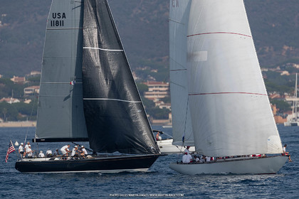 05 10 2023, Saint-Tropez (FRA,83), Les Voiles de Saint-Tropez 2023, Race Day 5, Défi Pride Vs Ikra