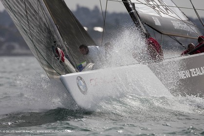 02 02 2009 - Auckland (NZL) - Louis Vuitton Pacific Series - Racing Day 4 - Round Robin 2 - BMW ORACLE RAcing Vs Pataugas by K-Challenge