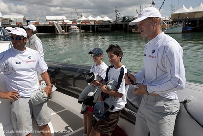 23 01 2009 - Auckland (NZL) - Louis Vuitton Pacific Series - BMW ORACLE Racing - Tuning up onboard Emirates Team New Zealand yacht