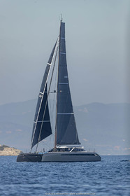 16 02 2019, Porquerolles (FRA,83), Gunboat 68 sail testing  3