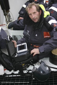 Orange II-Trophée Jules Verne 2005-Préparation-Jacques Caraes-Camera mobile