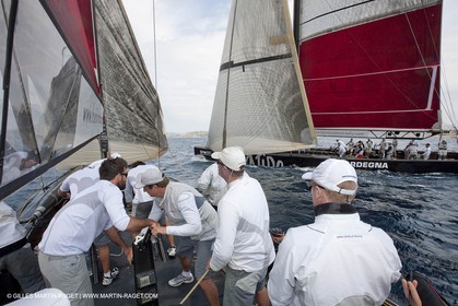19 05 2010 - La Maddalena (ITA, Sardinia) Louis Vuitton Trophy - BMW ORACLE Racing - Training