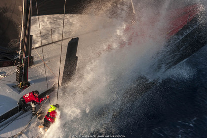 09 10 2017, Calvi (FRA,20), VOR 70 Babsy, Tentative de record autour de la Corse à la voile, skipper Franck Cammas