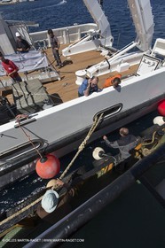 Al Azizi first sea trial - H2X boatyard - Oceanographjic research ship - La Ciotat (FRA,13) - 26 05 2014