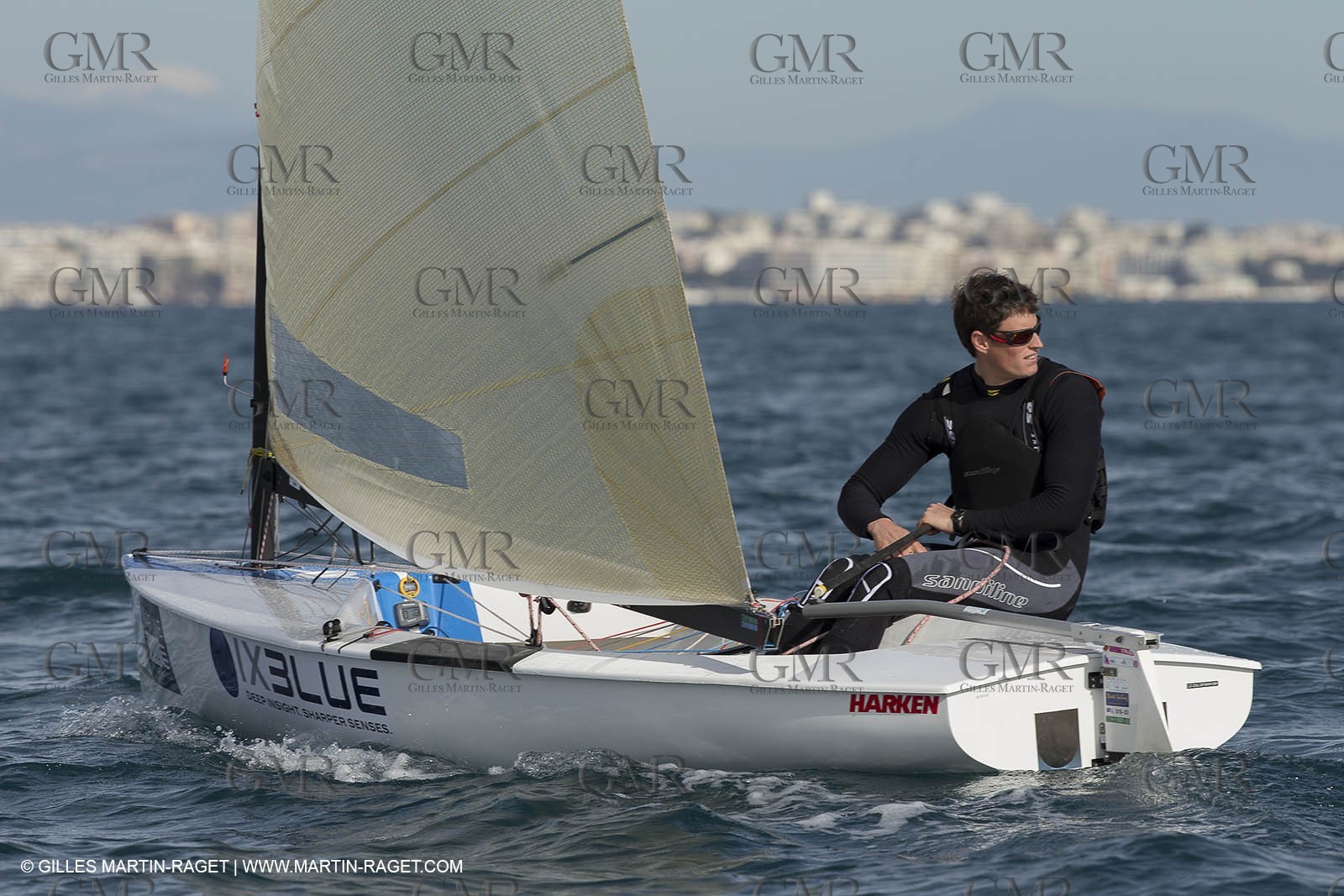 14 02 2014,  Cannes (FRA,06), FINN Cannes International Sailing week - Johnatan Lobert (FRA)