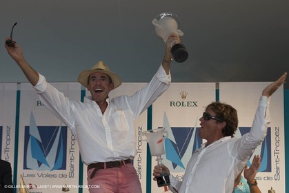 05 10 2014, Saint-Tropez (FRA,83), Voiles de Saint-Tropez 2014, Day 8, Prizegiving, The Lady Ann, winner 15 m JI