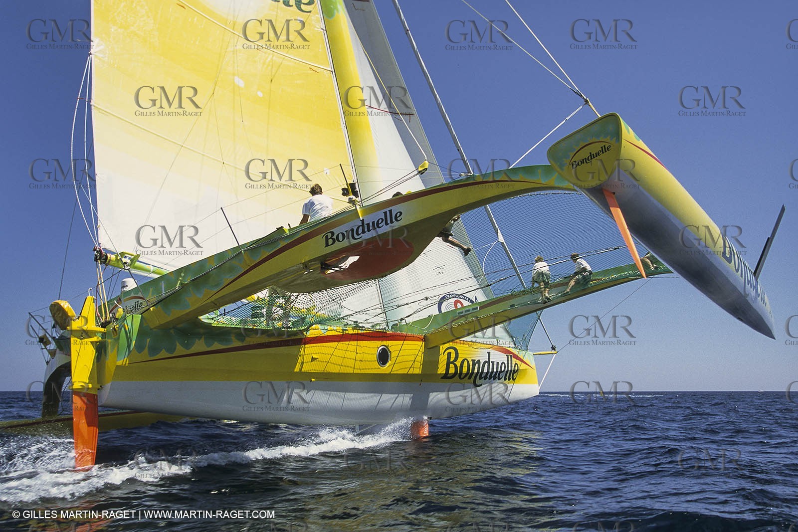 Yacht Racing, Multihull, ORMA 60, Jean Le Cam, Bonduelle