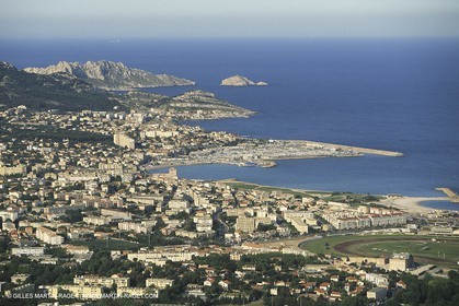 Bouches du Rhône, Marseille, (FRA,13) - Marseille from the sky