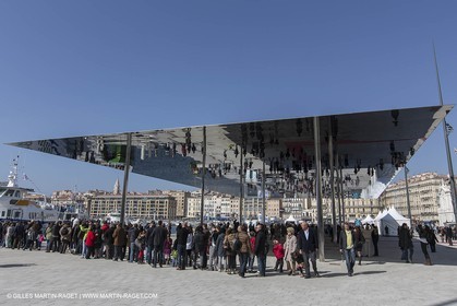02 02 2013- Marseille (FRA,13) Inauguration de l'ombrière et du Vieux Port semi-piétonnier