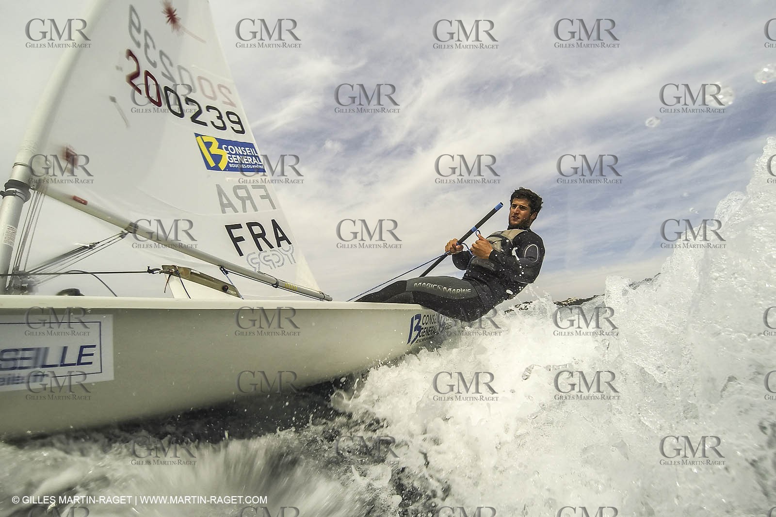 Laser Europa Cup 2014 - Training day - Antony Munoz (FRA)  Marseille (FRA,13) - 11 04 2014